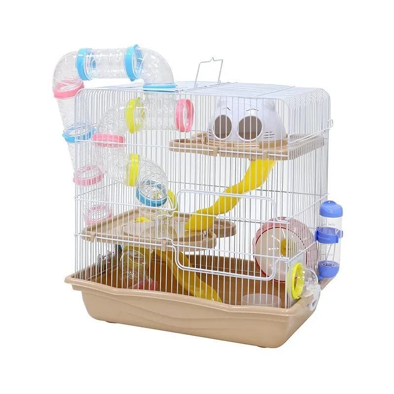 Cage/Playhouse for Dwarf Hamster/Gerbil/Mice Spacious with Multiple Tubes,Hamster Wheel,Bottle and Small House (18x11x18 inches )-[ Colors May Vary ] (B0BRKWYQCJ) Amazon Price History, Amazon Price Tracker