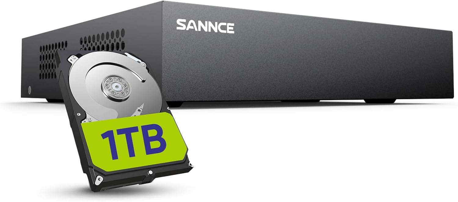 SANNCE 8-Channel 1080P Wired Home...