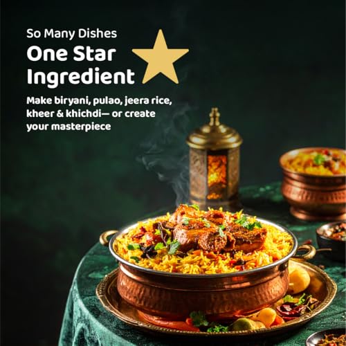 Image of DeHaat Honest Farms Pesticide Free Biryani Basmati Rice 1 KG (Pack of 3)
