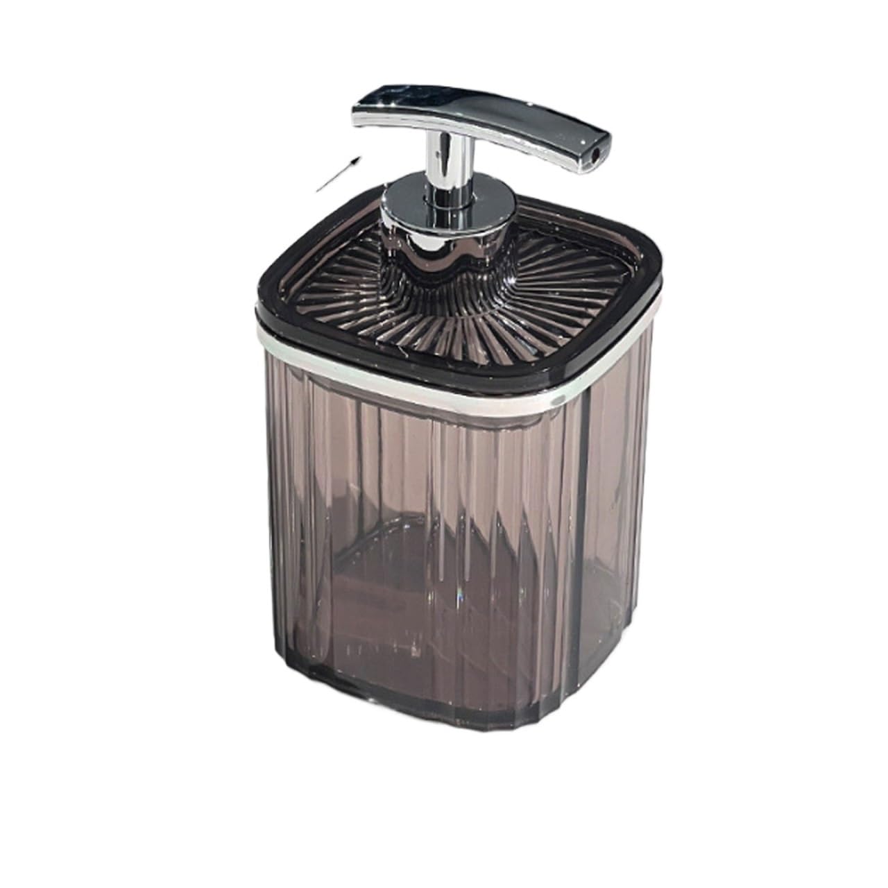 Kxaoxgrc Brown Glass Soap Lotion Dispenser Set, Multicolor Hand Soap Dispenser With Rust Proof Pump Square For Kitchen And Bathroom(Brown)