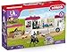 Schleich Horse Club - 227PC Lisa Transporter Playset – Horse Toy Trailer Set with Family, 3 Horses, Dog, Grooming Station & Rooftop Pool for Real Water Play – Realistic Toys for Kids Ages 5+ | 42619