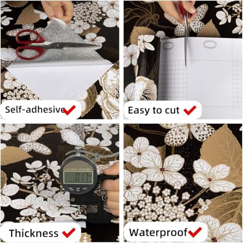 Papier peint à décoller et à coller pour chambre et décoration de meubles
