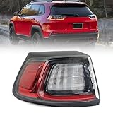 Huray LED Tail Light for Jeep Cherokee 2019 2020 2021 2022 2023 OE Rear Brake Lamp Replacement (Outer Left)