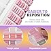 ZeriLion Laminated Spanish Bible Tabs Large Print Adhesive Stickers for Easy Reading and Application Christian Bible Index Tabs(90 Adhesive)