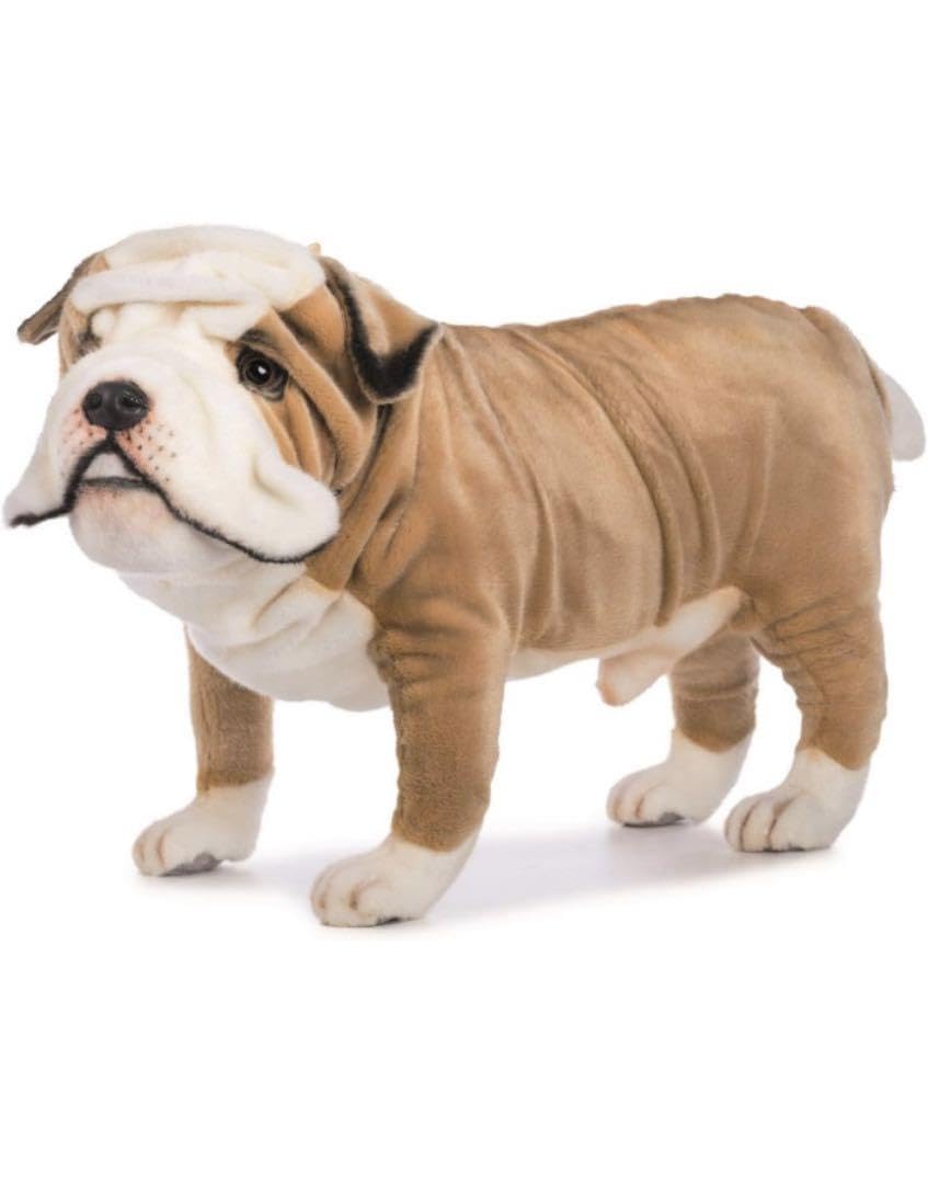 【新品未使用】HANSA 犬　インテリア　ぬいぐるみ　ディスプレイ　ブルドッグ Amazon.co.jp: HANSA 犬 インテリア ぬいぐるみ ディスプレイ