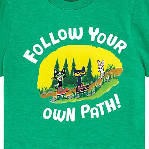 Pete the Cat - Follow Your Own Path - Toddler and Youth Short Sleeve Graphic T-Shirt - Size 5T Kelly Green3