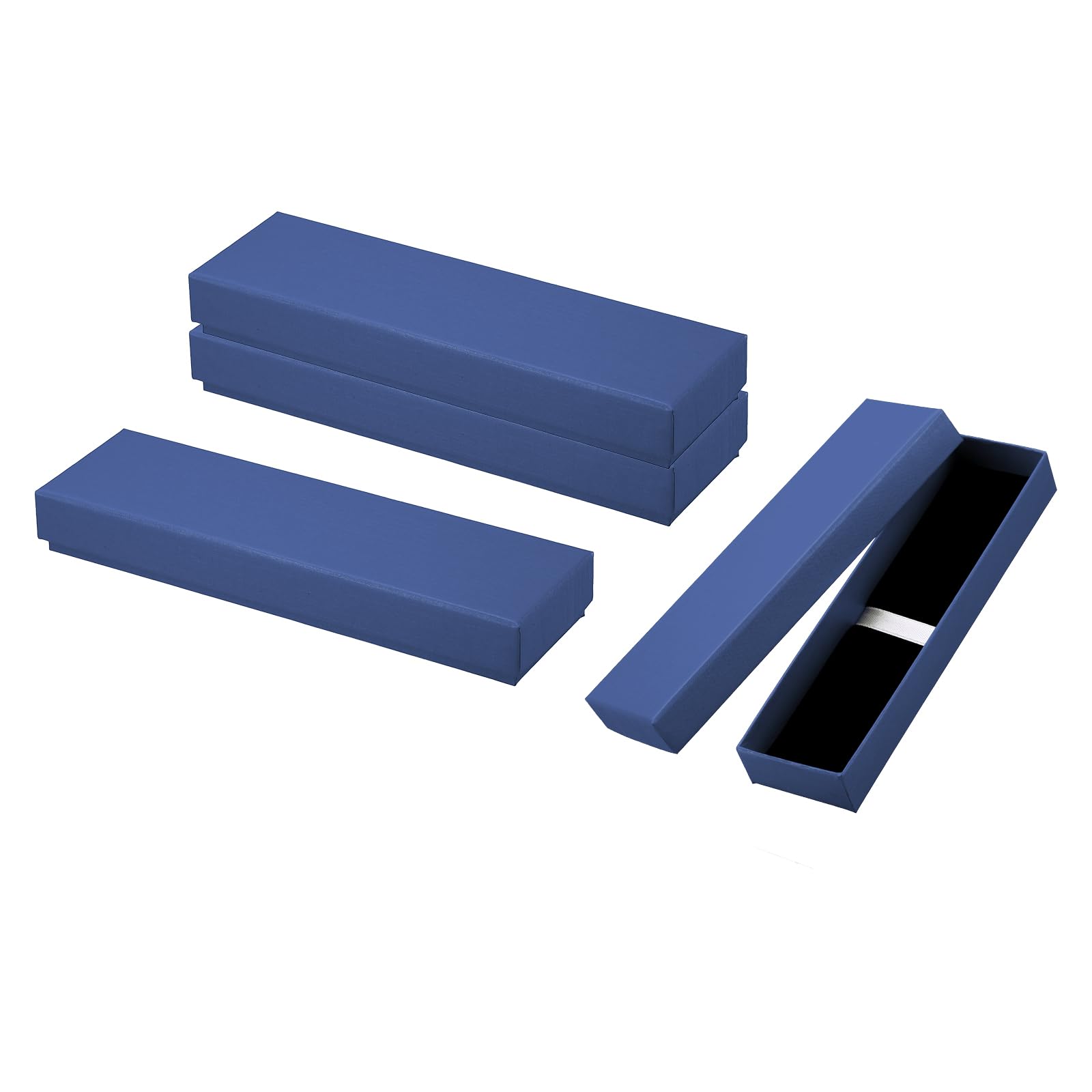 PATIKIL Pen Gift Box, 4 Pack Empty Pen Case Cardboard Case Pen Presentation Display Box for Pencil Ballpoint Jewelry Business Office Supplies, Blue