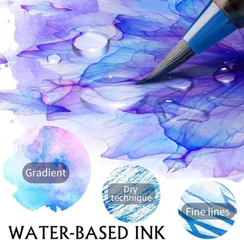 Image of Oytra Brush Pen Set Of 24 Shades For Calligraphy Water Color Art Supplies Sketch Pens For Painting Coloring Journaling Drawing For Artists Professionals Adults, Multicolor