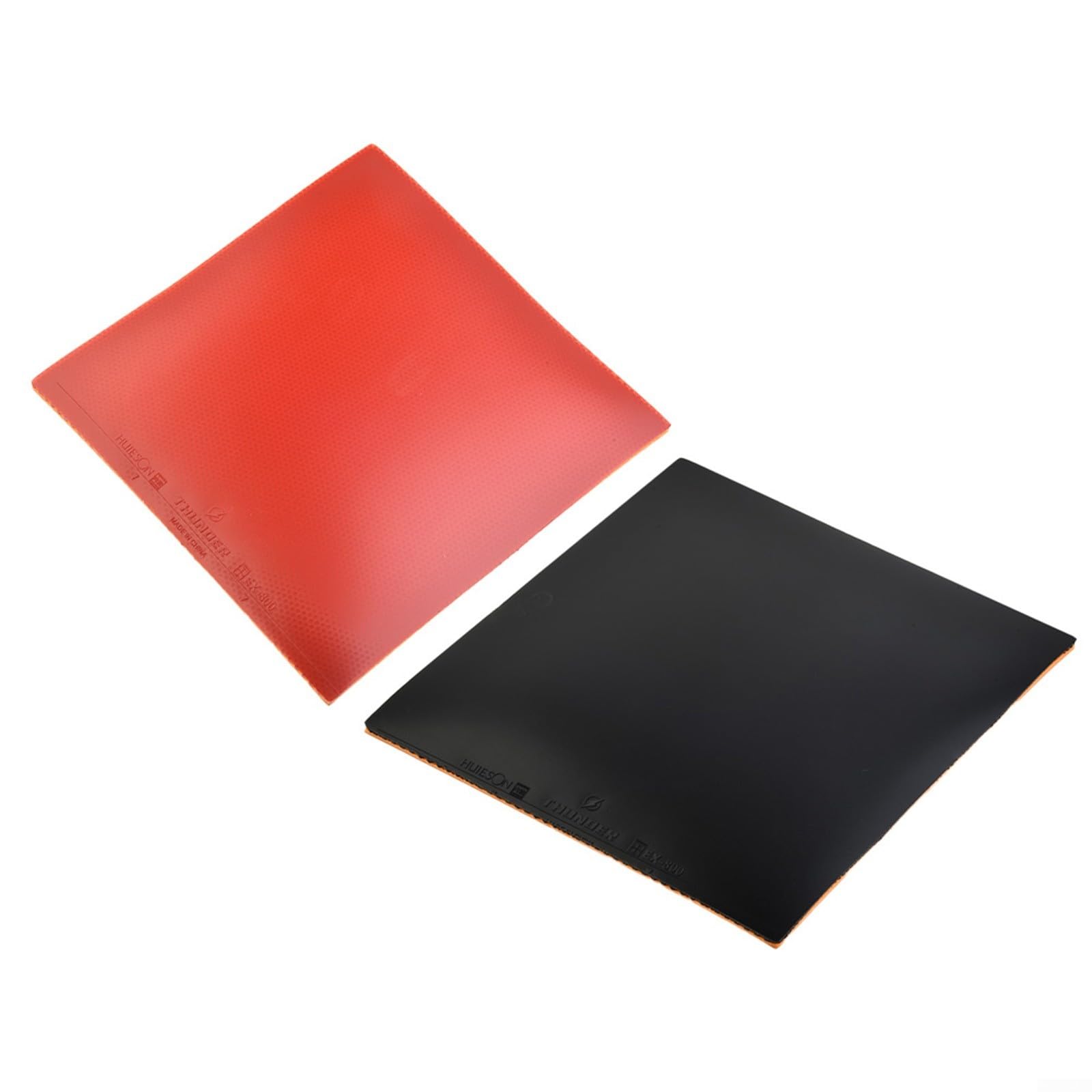 Gdfnmogo Spugna rigida in gomma professionale da ping pong, racchetta da ping pong, accessori per ping pong in gomma, spugna dura in gomma (nero + rosso)