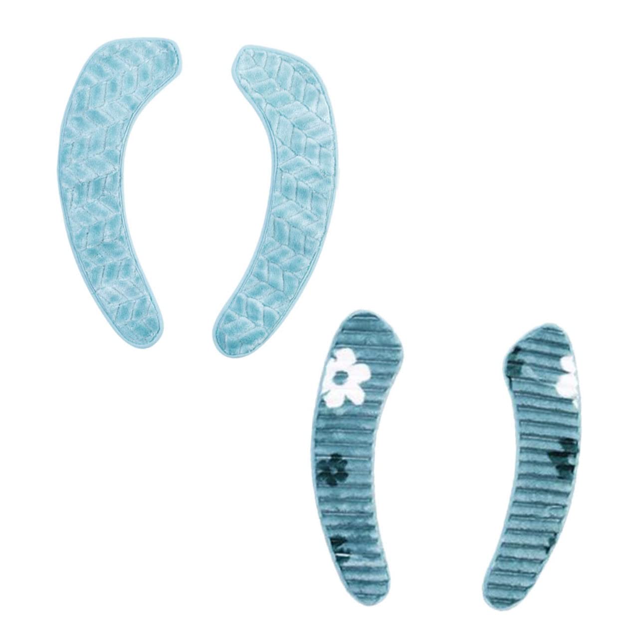 Vaguelly 2Pairs Toilet Cushions Skin Friendly Toilet Seat Washers Blue S Comfortable Easy Installation Washable Reusable for Home Family Use