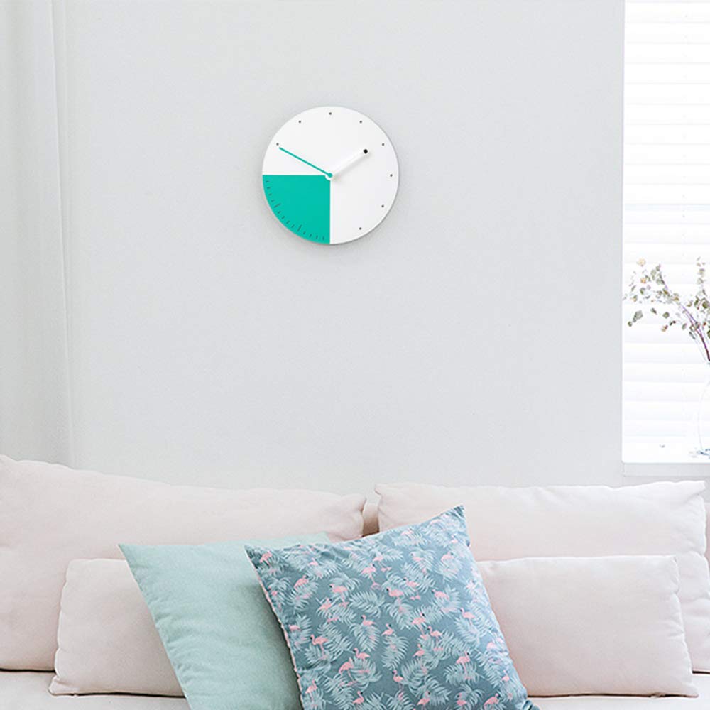 Runde Wanduhr Stumm Nordischen Stil Holz Acryl Schlafzimmer Wohnzimmer Kreative Einfache Dekorative Startseite Personalisierte Retro Stille Küche Offic Art Essentials Dekoration