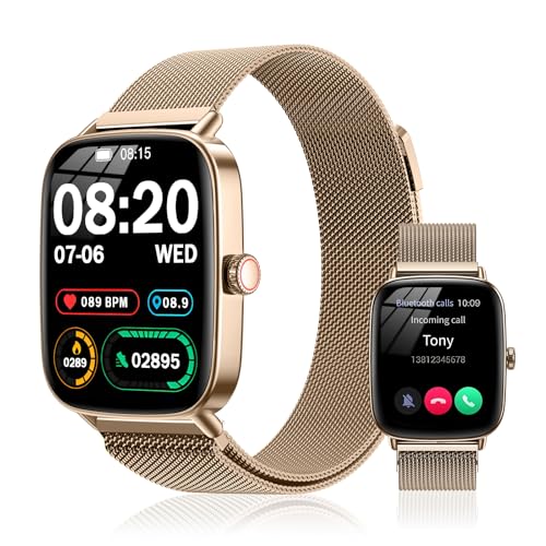 Smart Watch da donna (2 cinturini), schermo HD da 1,85 pollici...