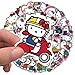 50Pcs Hello Kittty Stickers Pack Kitty White Theme Waterproof Sticker Decals for Laptop Water Bottle Skateboard Luggage Car Bumper Hello Kittty Stickers for Girls Kids Teens