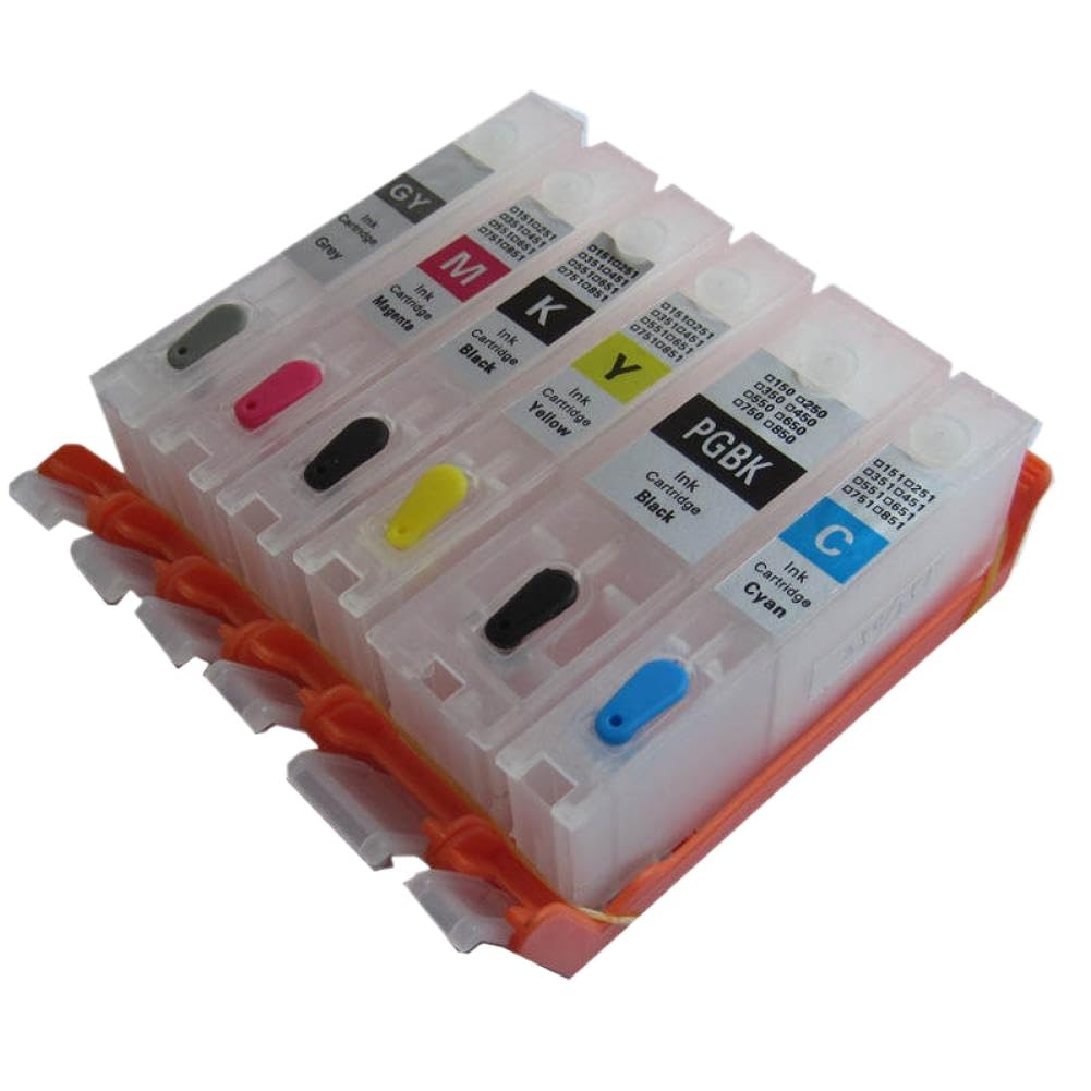Kit di ricarica d'inchiostro 6 Inchiostri coloranti a colori 100ml Compatibile con MG7750 MG7751 MG7752 MG7753 TS8050 TS9050