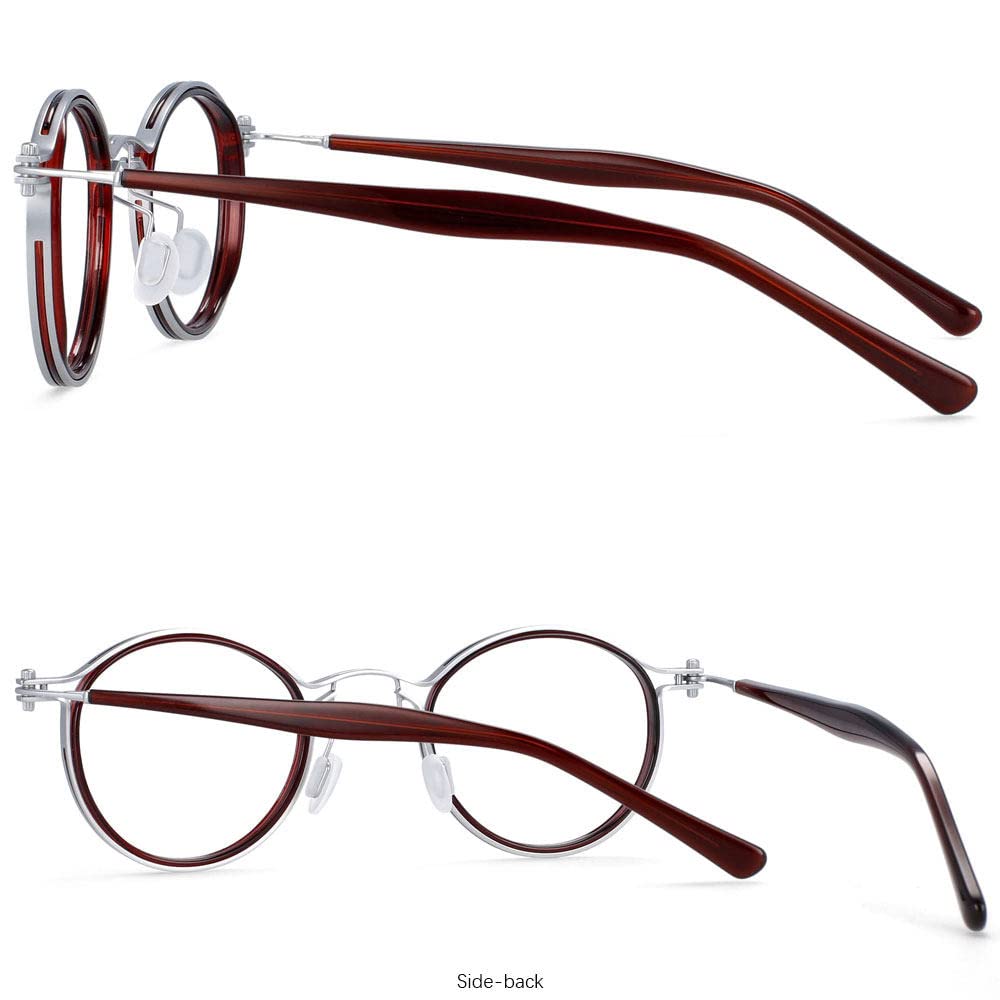 Kobiety lekkie octanowe nogi okulary Retro Steam Punk okulary ramki mężczyźni
