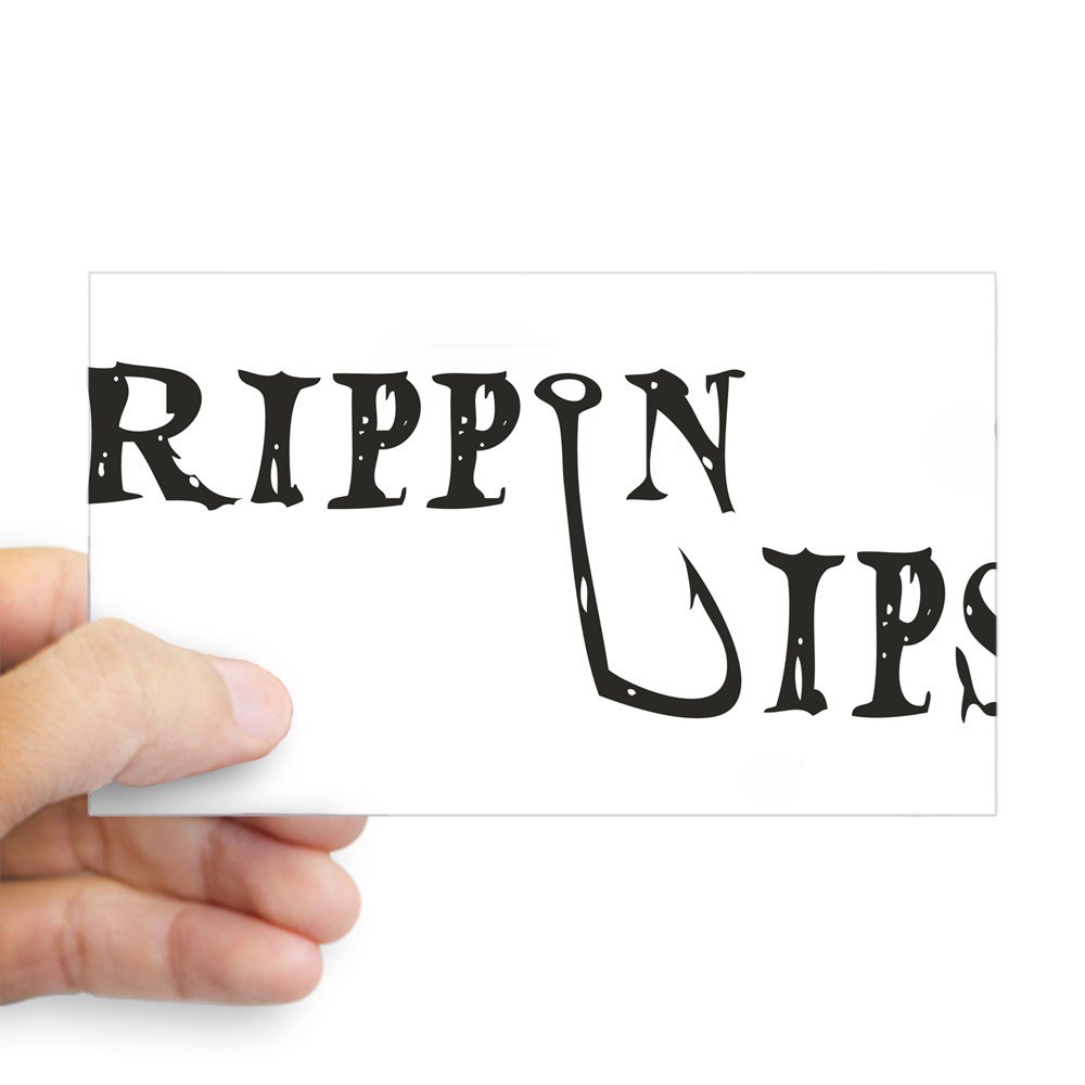 CafePress Rippin Lips Logo Sticker Rectangle Bumper Sticker Car Decal