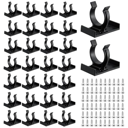 Heavy Duty Kitchen Plinth Clips, 30PCS Kitchen Kick Board Plinth Clips with 30 Screws, Kitchen Plinth Leg Clips & Brackets Kick Board Plastic for Cabinets