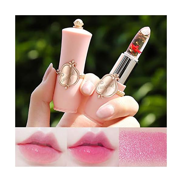 Temperature-Color-Changing-Lip-Balm-6Pcs-Set-Crystal-Flower-Moisturizin-Lipstick-Long-Lasting-Hydrating-Waterproof-Smooth-Lipgloss Matte Liquid Lipstick Set (Changing Color)