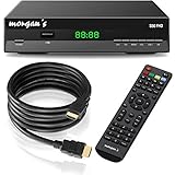 morgan‘s S50 FHD digitaler Satelliten Sat-Receiver Kit (HDTV, DVB-S2, HDMI, SCART, USB 2.0, Full HD 1080p, LAN) [vorprogrammiert für Astra, Modell 2019] Aufnahme, Timeshift + conecto  HDMI-Kabel
