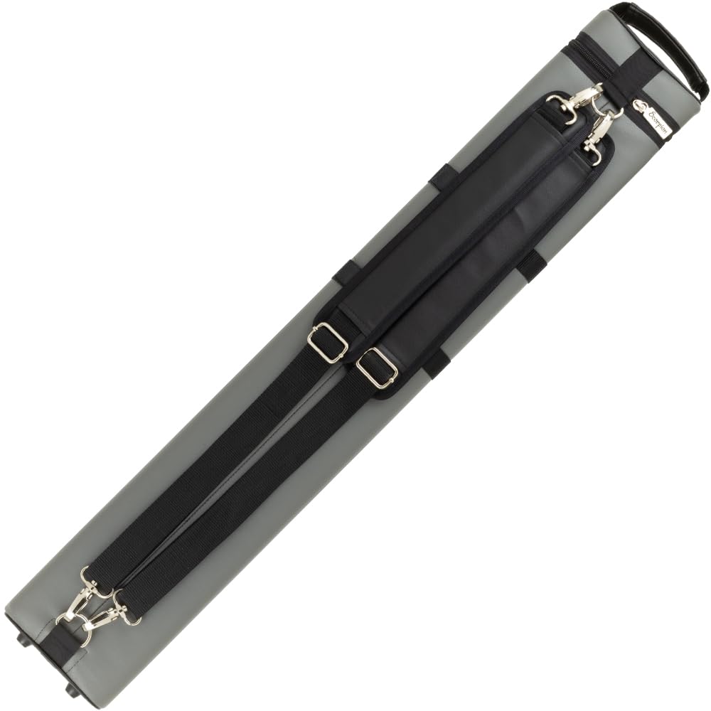 Scorpion SC35 3x5 Oval Hard Vinyl Pool/Billiards Cue Case Grey w/Scorpion Logo