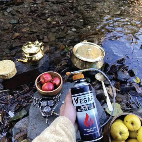 Image of Ship Butane Gas 225g (Pack of 28) Portable Camping Outdoor High Perfarmance Butane Can Liquefied Gas Canister Ideal for Refilling Lighters, Small Stoves, Flame Torches, and Welding Equipment