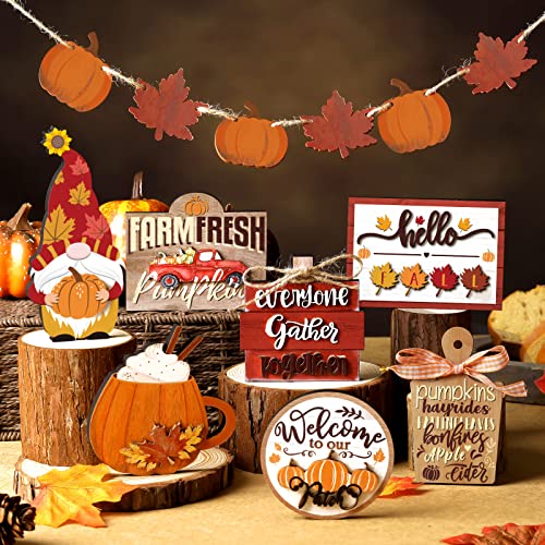 Setof15falltieredtraydecorpumpkinsfarmhousedecorautumnmapleleaftablecenterpiecesthanksgivingharvestwoodblockssignsforhomedecorbrightstyle Urban Country Home Decor Set of 15 fall tiered tray decor pumpkins farmhouse decor autumn maple leaf table centerpieces thanksgiving harvest wood blocks signs for home decorbright style urban country home decor