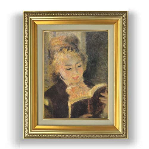 Amazon.co.jp: ルノワール 読書する少女 F4 油絵直筆仕上げ 477