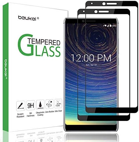 (2-Pack) Beukei Compatible for Coolpad Legacy Screen Protector Tempered Glass,Full Screen Coverage, Touch Sensitive,Case Friendly
