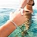 4Ocean Original Handmade Beaded Bracelet Made From Recycled Plastic with Stainless Steel Charm + Stickers | Unisex Men Women Boy Girl | Supports Ocean & Marine Life Conservancy (Whale)