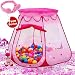 Le Papillon Pink Princess Tent Kids Ball Pit 1st Gift Toddler Girl Easy Pop Up Fold into a Carrying Case Play Tent Indoor & Outdoor Use.(Balls Not Included)
