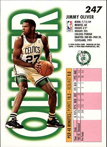 Amazon.com: 1993-94 Fleer #247 Jimmy Oliver NBA Basketball Trading