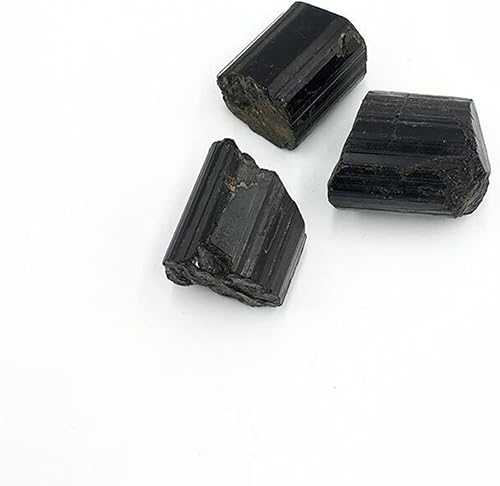 Feng Shui Decorar Espécimen Natural Turmalina Negra Grava Rough Irregular Crystal Stone Jet Stone Colección Eliminar Magnetismo Ward Off Evil