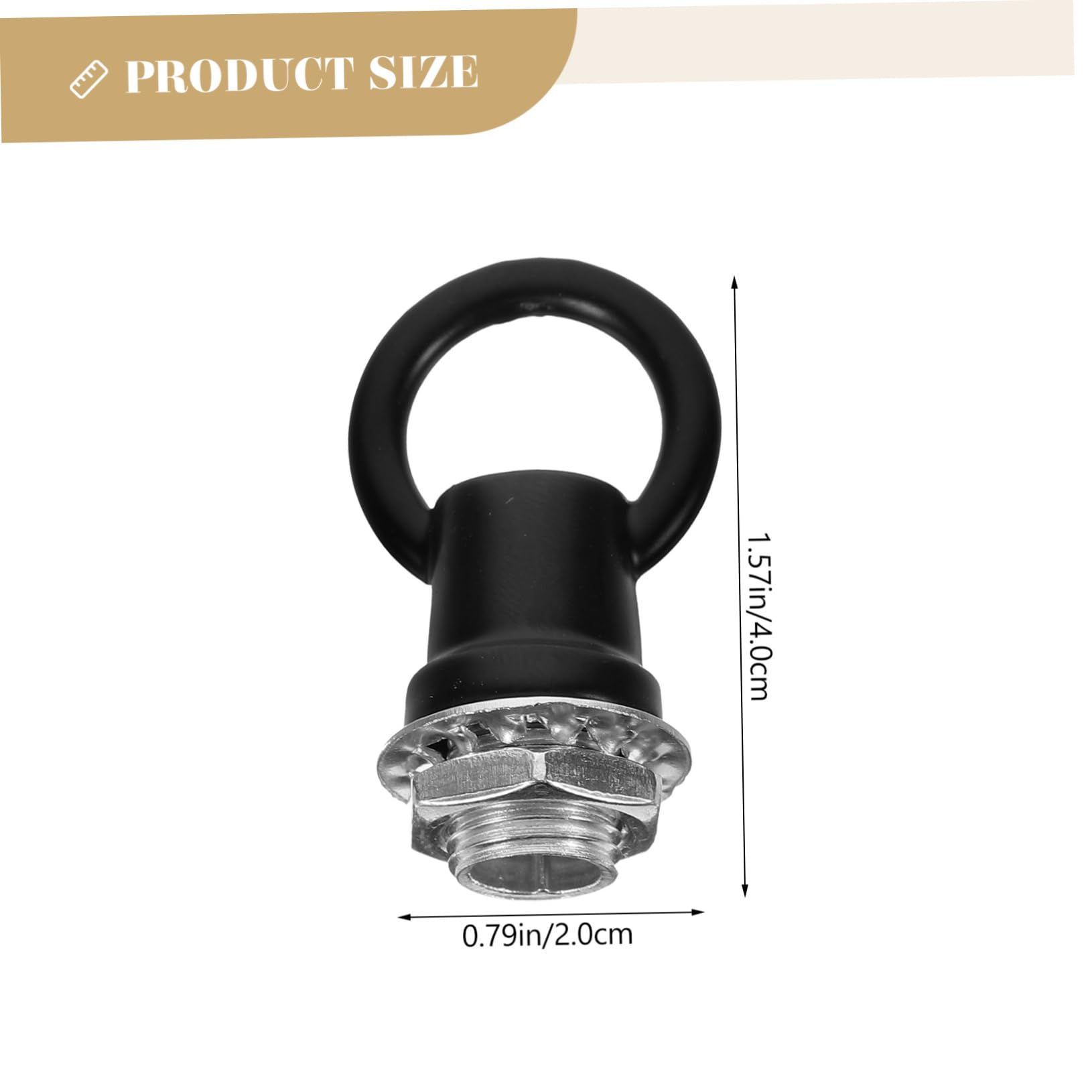 NULYLU Ceiling Bolt 6pcs Chandelier Ring Hooks Zinc Alloy Lamp Nut for Hanging Fixture Easy to Install and Remove Modern Design