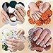 Hadnves 100 PCS Fiberglass Nail Wrap Extension Kit Repair Silk Paper Towels Fiber Wraps DIY Nail Art Extension Protector Reinforce Accessories for Women Home Salon Broken Nails Fix Repair