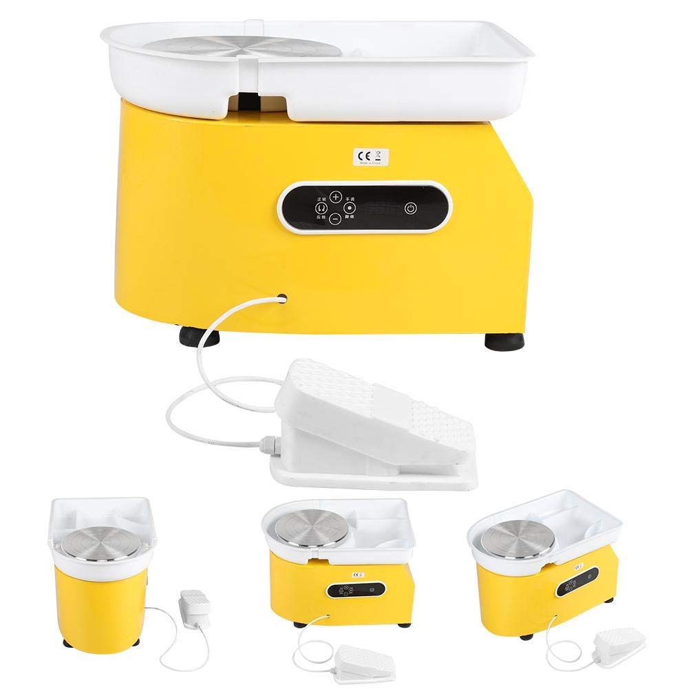 Pottery Wheel,Pottery Wheel, 350W Ceramic Machine 25Cm Pottery Forming Machine Touch Screen Dual Control Pottery Wheel Machine DIY Pottery Tool for Ceramic Work Clay Art Craft