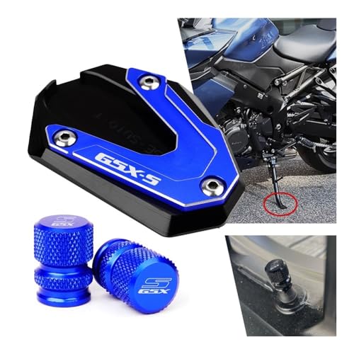 Extension de support latéral pour GSX-S 750 / 1000 et bouchons de valve - 2