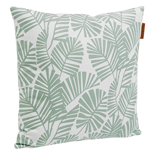 Hespéride - Coussin déco d extérieur fylie Palmier et Vert de Gris 40x40cm en Polyester