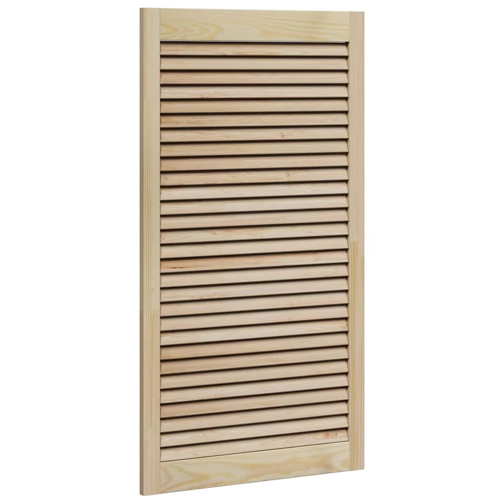 Anta armadio 2 pezzi naturale 110 x 2,1 x 59,5 cm in legno di pino massello per mobili, cucina e bagno, facile montaggio, anta resistente, ideale per ristrutturazione e sostituzione