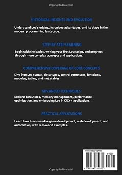 Lua Programming: Beginner's Guide to Learn the Basics and advanced Concepts
