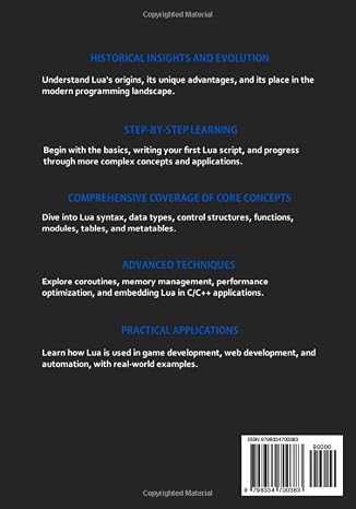 Lua Programming: Beginner's Guide to Learn the Basics and advanced Concepts