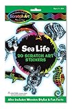 Melissa & Doug Scratch Art Sticker Set: Sea Life (20 Stickers)