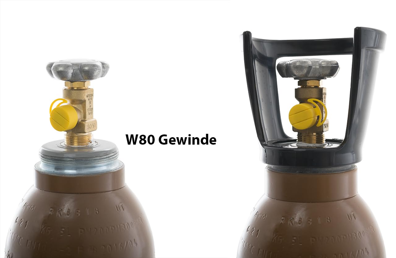 Tragegriff/Cage Kunststoff, Ventilschutz ABS -Gasflaschentragegriff, CO2-Flaschengriff bis 50 kg Flasche