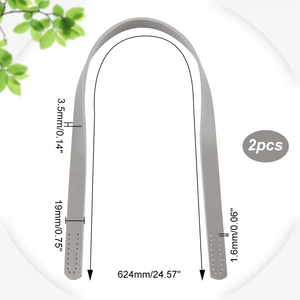 PH PandaHall 2pcs Imitation Leather Bag Strap 24