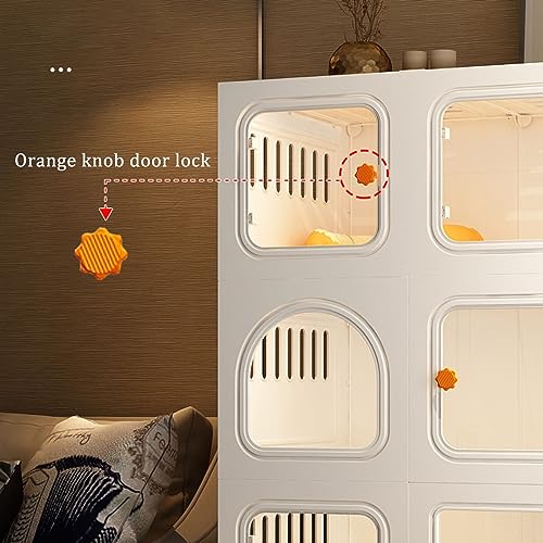 Cage d'intérieur pour chat en version niche robuste et mobile - 4