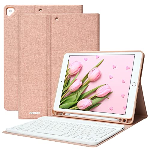 Keyboard Case for iPad 10.2 9th Generation 2021 - Case with Wireless Keyboard iPad 10.2 iPad 8th 7th Gen/iPad Air 3 10.5/iPad Pro 10.5 Detachable Bluetooth Keyboard Cover with Pencil Holder