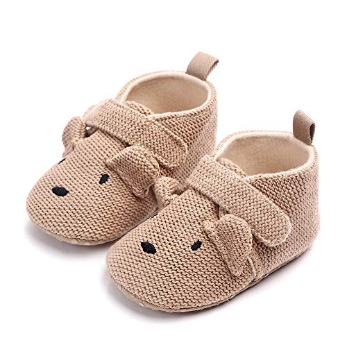 Newborn Baby Boys Girls Knit Flats Anti-Slip Soft Sole Toddler First Walk Shoes