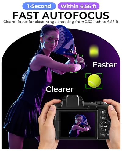 Image of 5K Digital Cameras for Photography 80MP WiFi UHD Autofocus Vlogging Camera