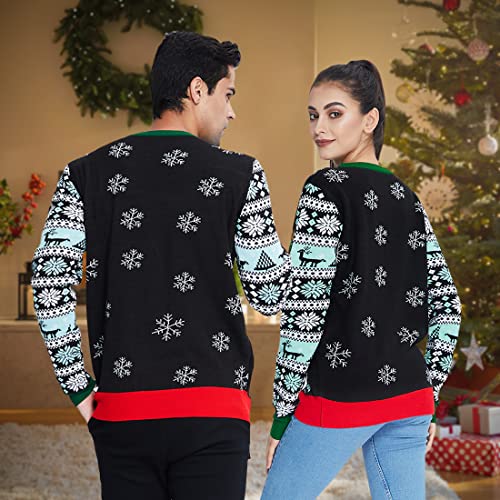 NEWISTAR Unisex Maglione Casual Girocollo Maniche