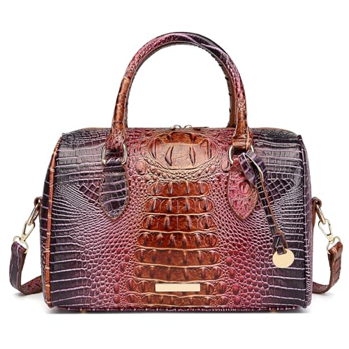 Image of Makcr Joacbv Top-Handle Crocodile Purses For Women Crossbody Leather Bags Trendy Large Capacity Tote with Shoulder Strap
