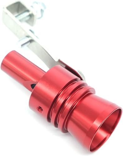 AutoE - Válvula de escape de turbo para automóvil, escape con sonido de silbato, válvula de aluminio universal, accesorios para automóvil, tamaño XL